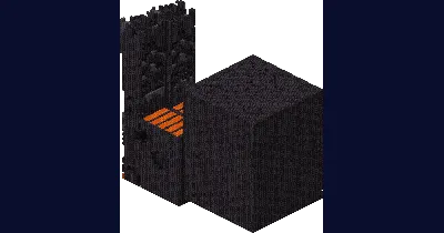 A cutaway view of a Bastion Remnant, showing its blackstone walls, bridges and treasure rooms